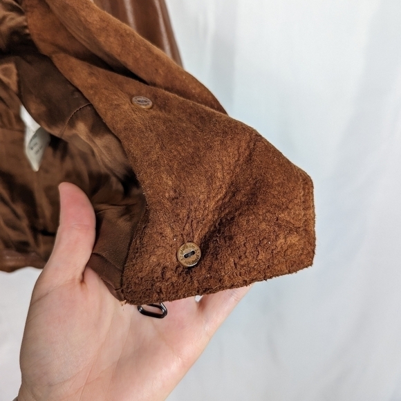 3.1 Phillip Lim Brown Leather Moto Jacket Size 4 - Picture 11 of 12